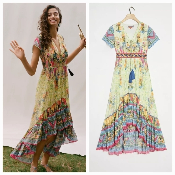 Bhanuni by Jyoti Arianna High-Low Maxi Dress size 0 NWT - Picture 1 of 14